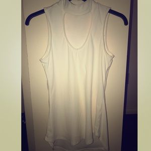Bebe size large white sexy top